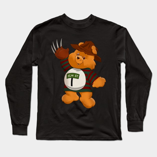 Freddy Bear Long Sleeve T-Shirt by willblackb4